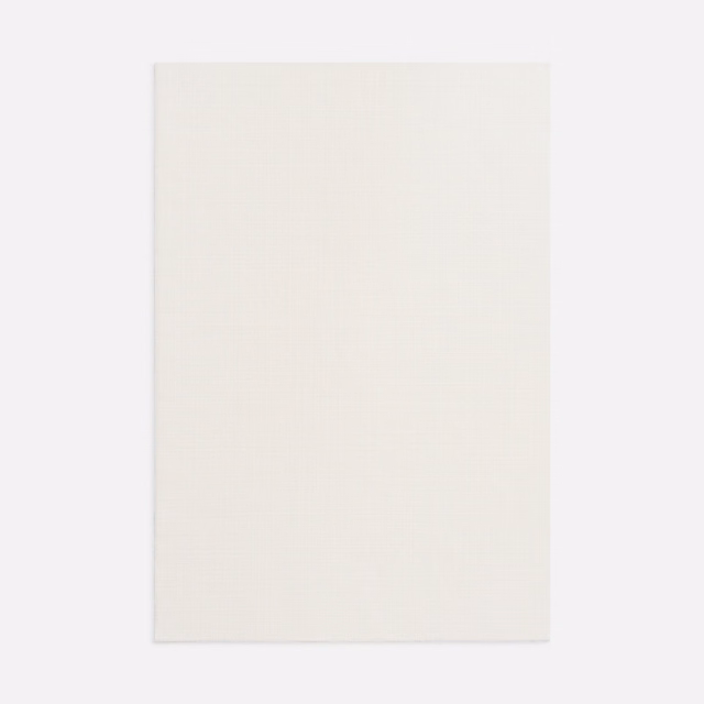 Pale ivory sheer swatch with fine, subtly vertical woven texture