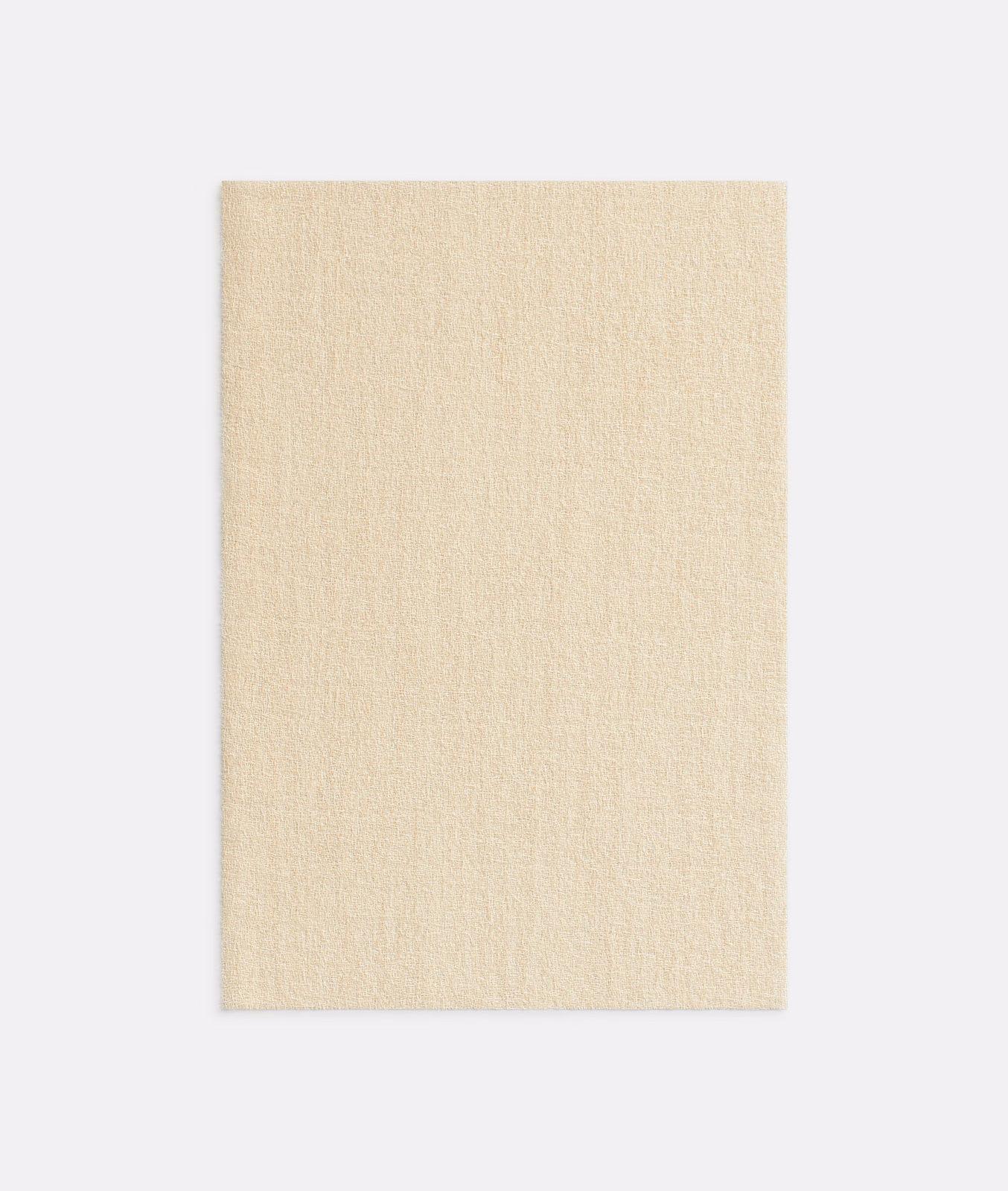 Pale ivory textile swatch with a fine, softly napped woven texture