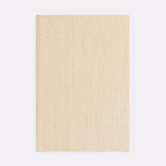 Pale ivory textile swatch with a fine, softly napped woven texture