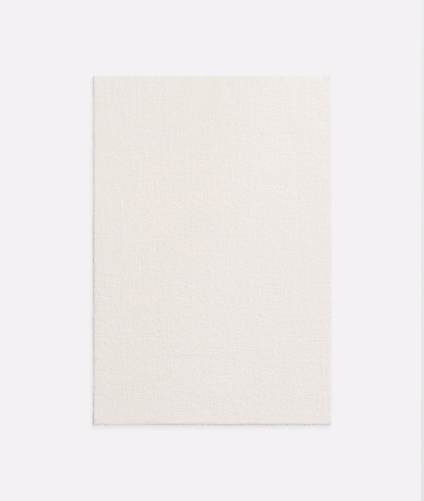 Warm ivory plain-weave swatch with a fine, softly irregular surface
