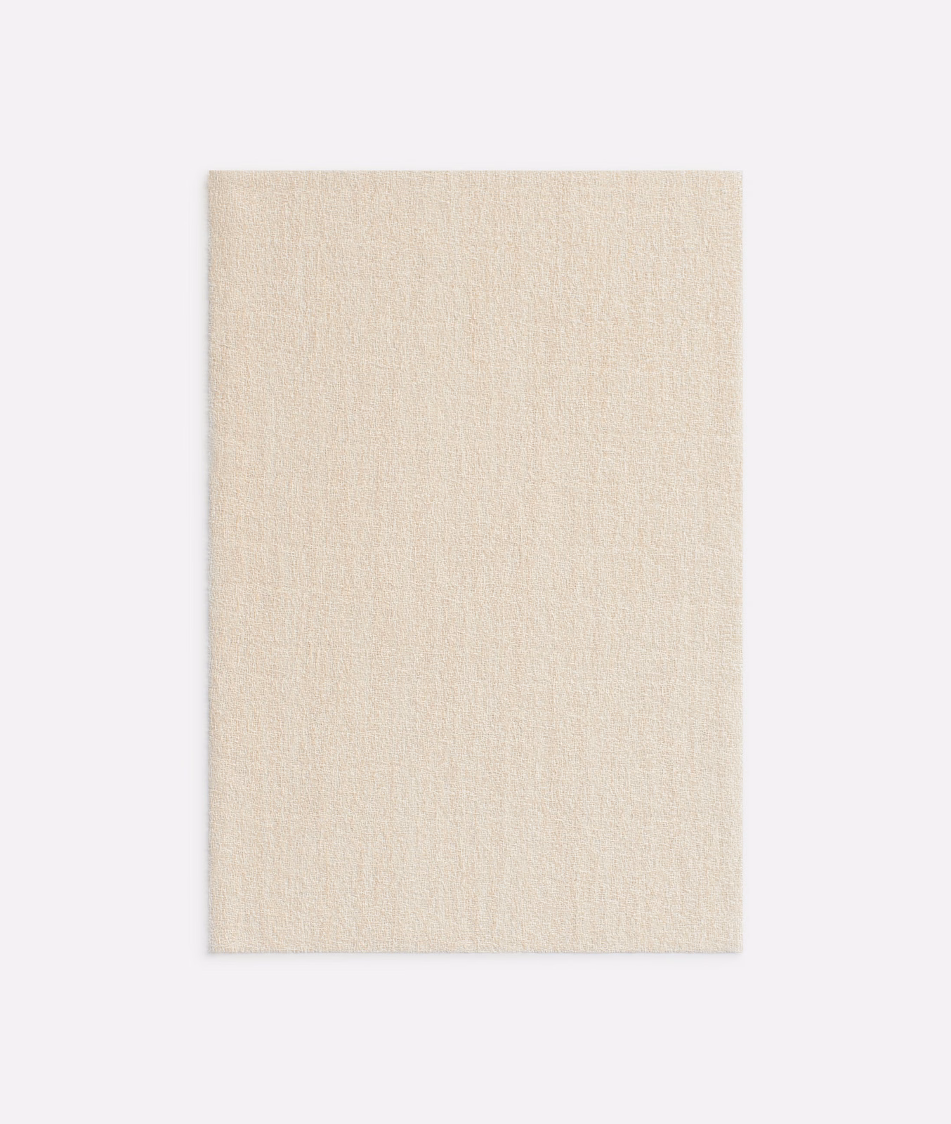 Pale sandy beige sheer swatch with a fine, softly flecked woven texture