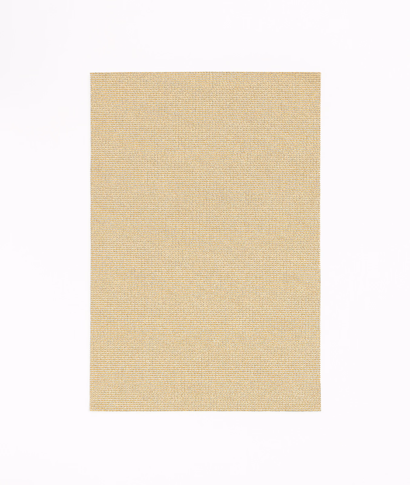 Pale champagne-gold sheer fabric with a fine, subtly ridged horizontal weave