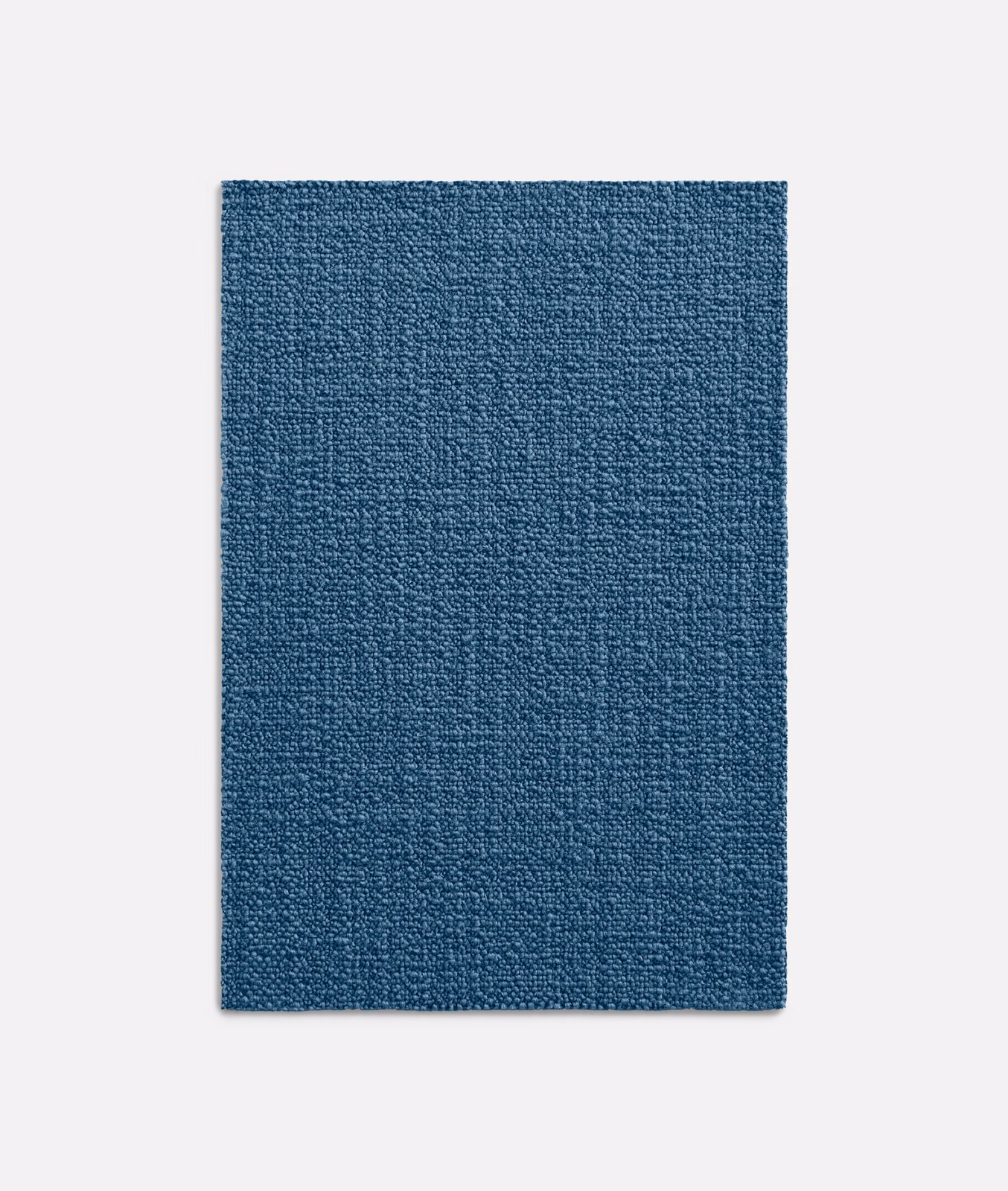 Deep denim-blue woven textile with a fine, tactile crosshatch surface