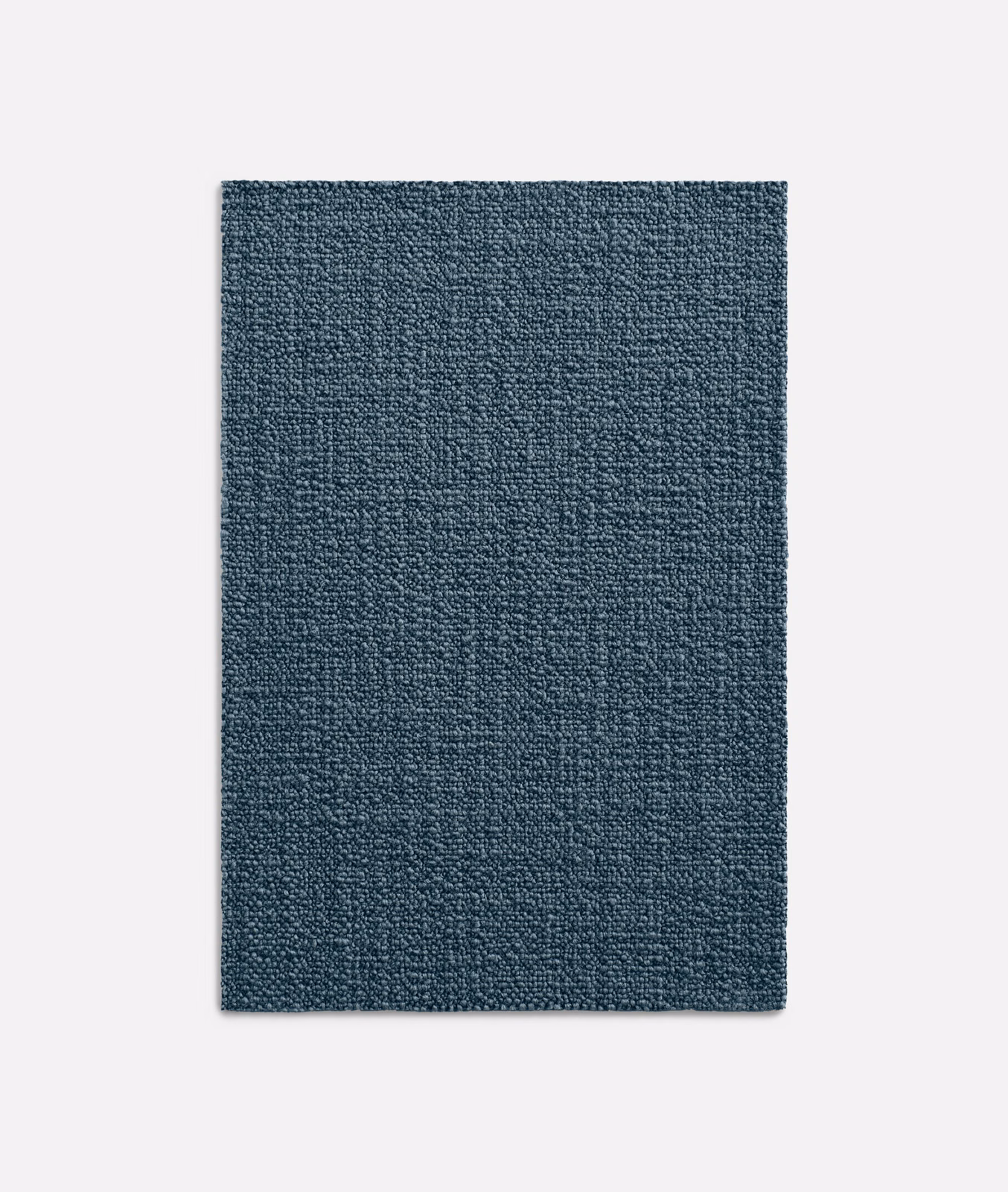 Deep denim blue plain woven upholstery fabric with fine pebbled texture