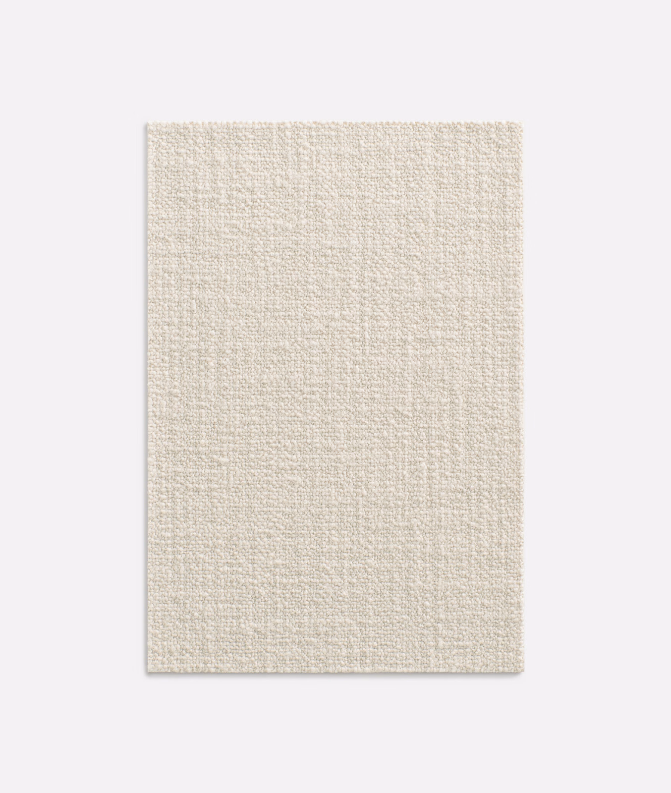 Warm ivory woven upholstery fabric with a fine nubby surface texture