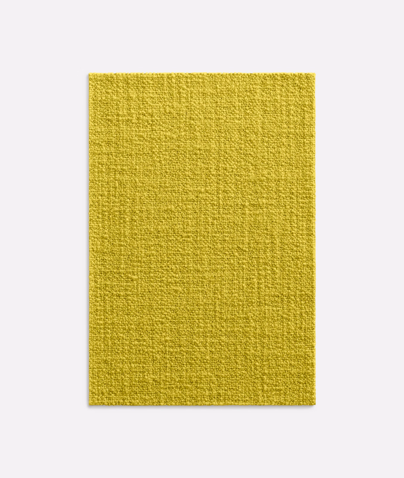 Vivid chartreuse-yellow fabric swatch showing a fine, nubby woven texture