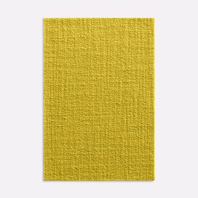 Vivid chartreuse-yellow fabric swatch showing a fine, nubby woven texture