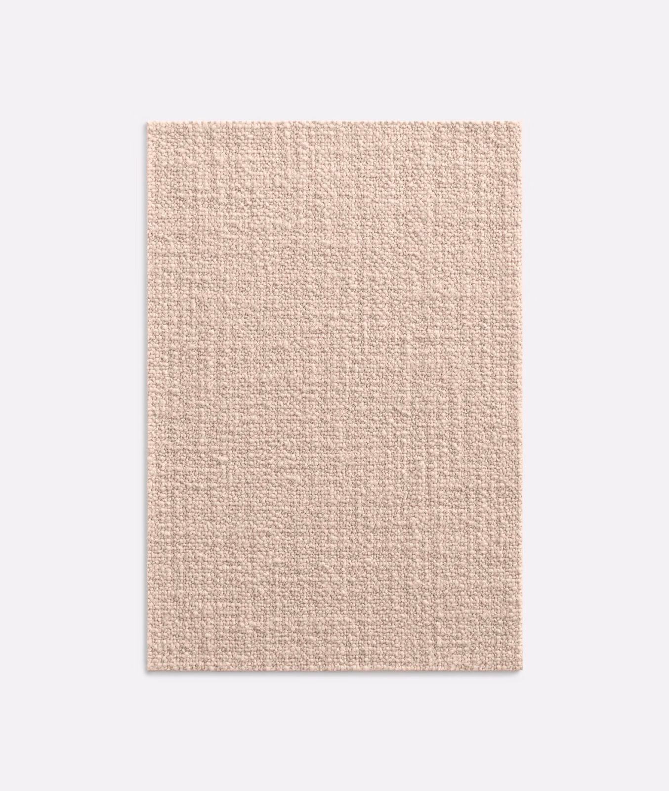Pale tender-rose upholstery textile with a fine, softly irregular woven grain