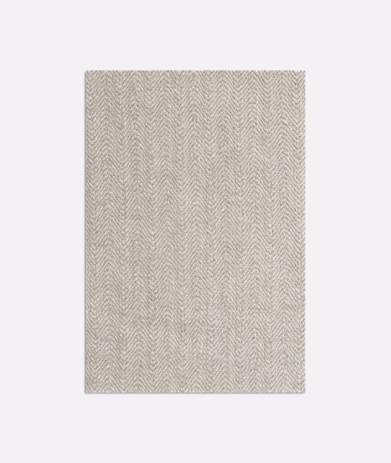 Pale silver-grey Alcyone fabric with a fine, closely spaced herringbone weave