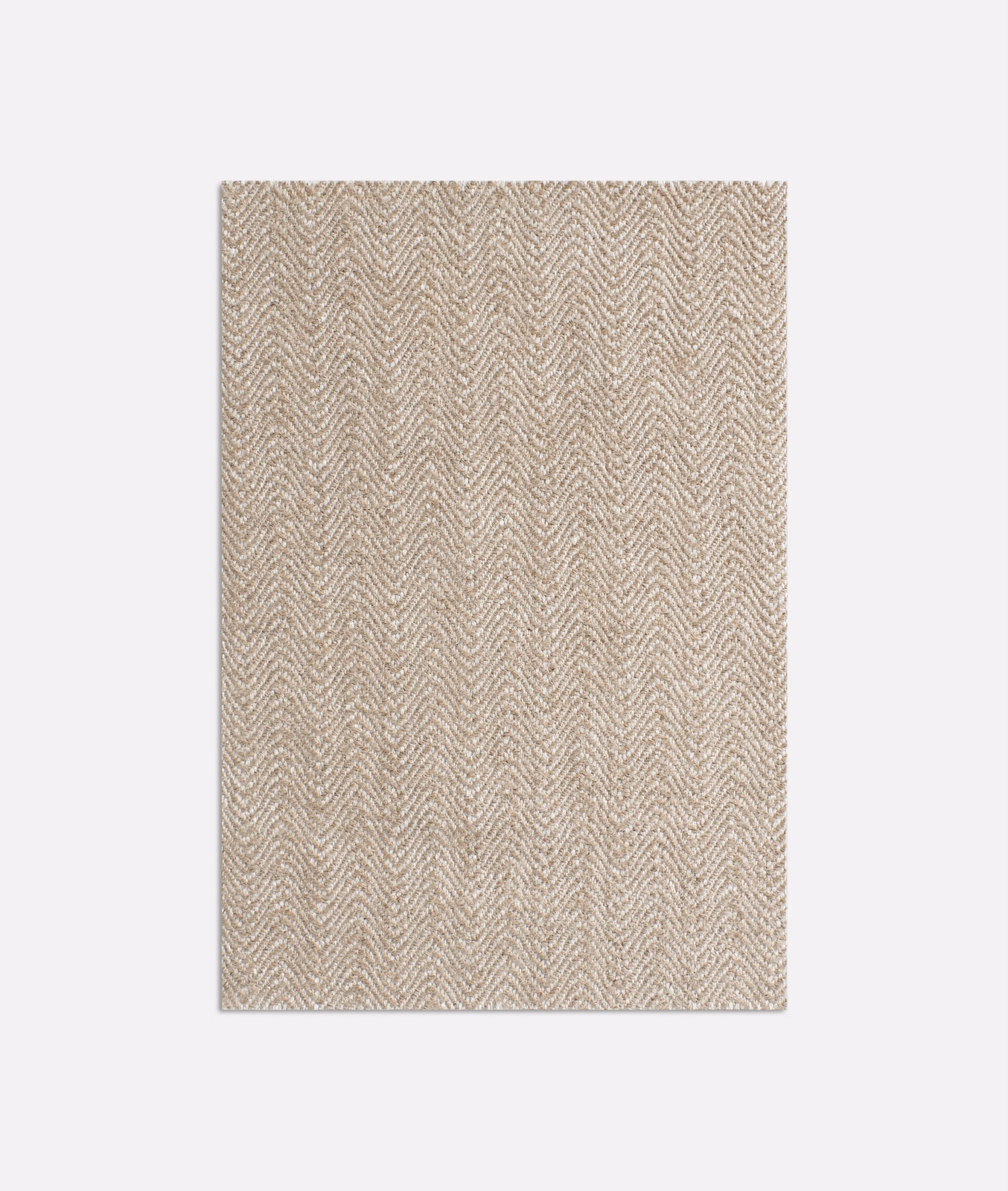 Soft taupe-beige woven swatch with a fine repeating herringbone texture