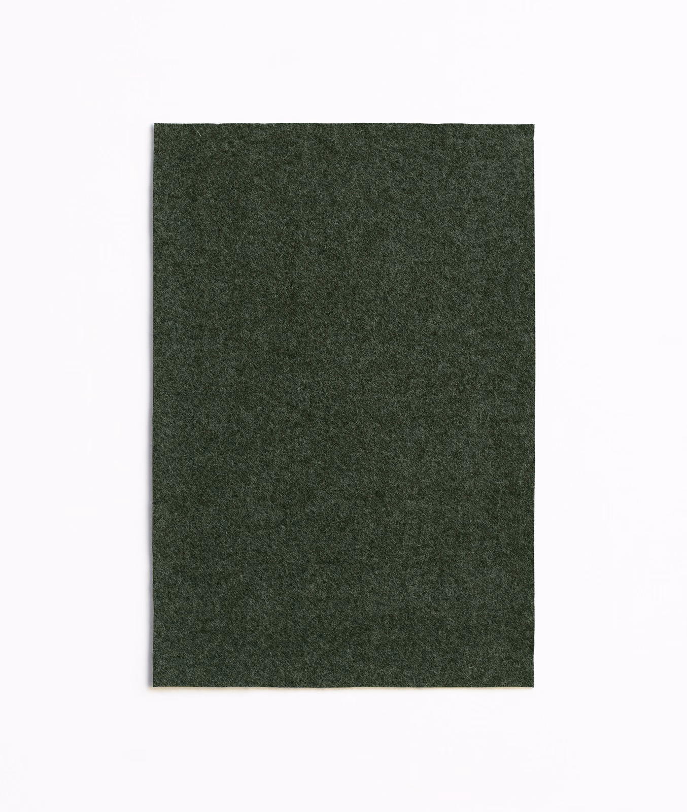 Deep loden-green upholstery textile with a dense, softly mottled woven surface
