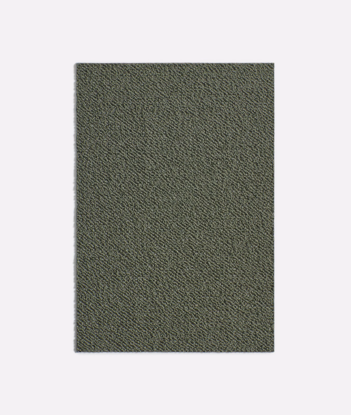 Muted olive-grey upholstery swatch with a fine diagonal textured weave