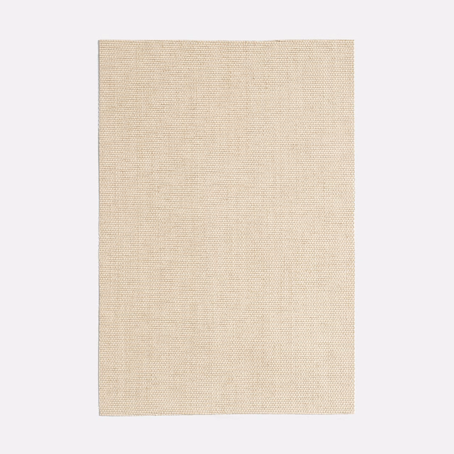 Pale warm beige textile with a fine, even woven surface and subtle tonal flecks