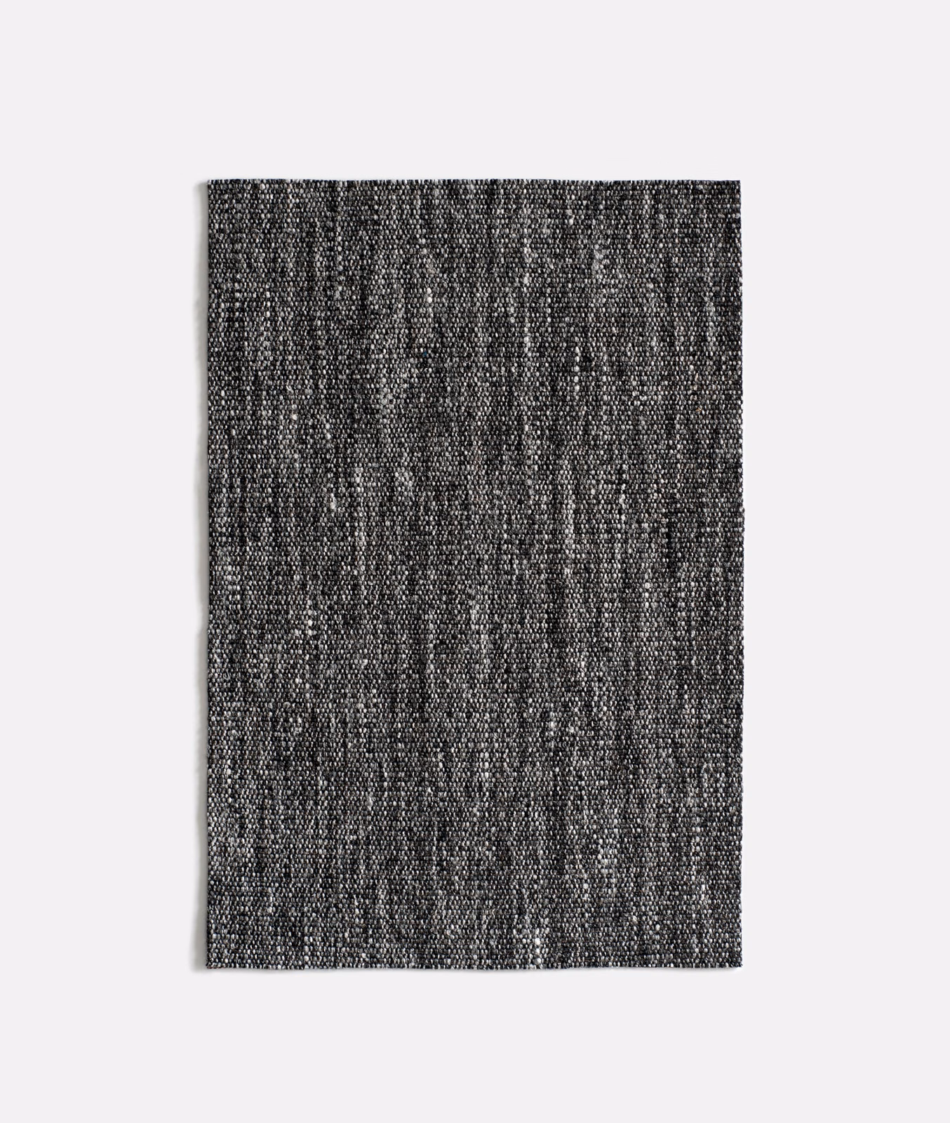 Dark slate-grey swatch with irregular vertical black-and-grey woven texture