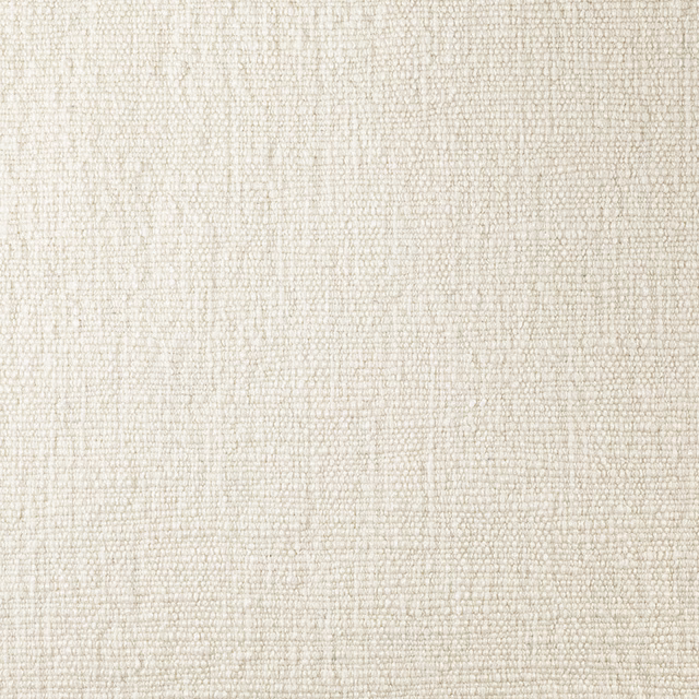 Warm ivory woven upholstery textile with fine nubby texture and subtle tonal flecks