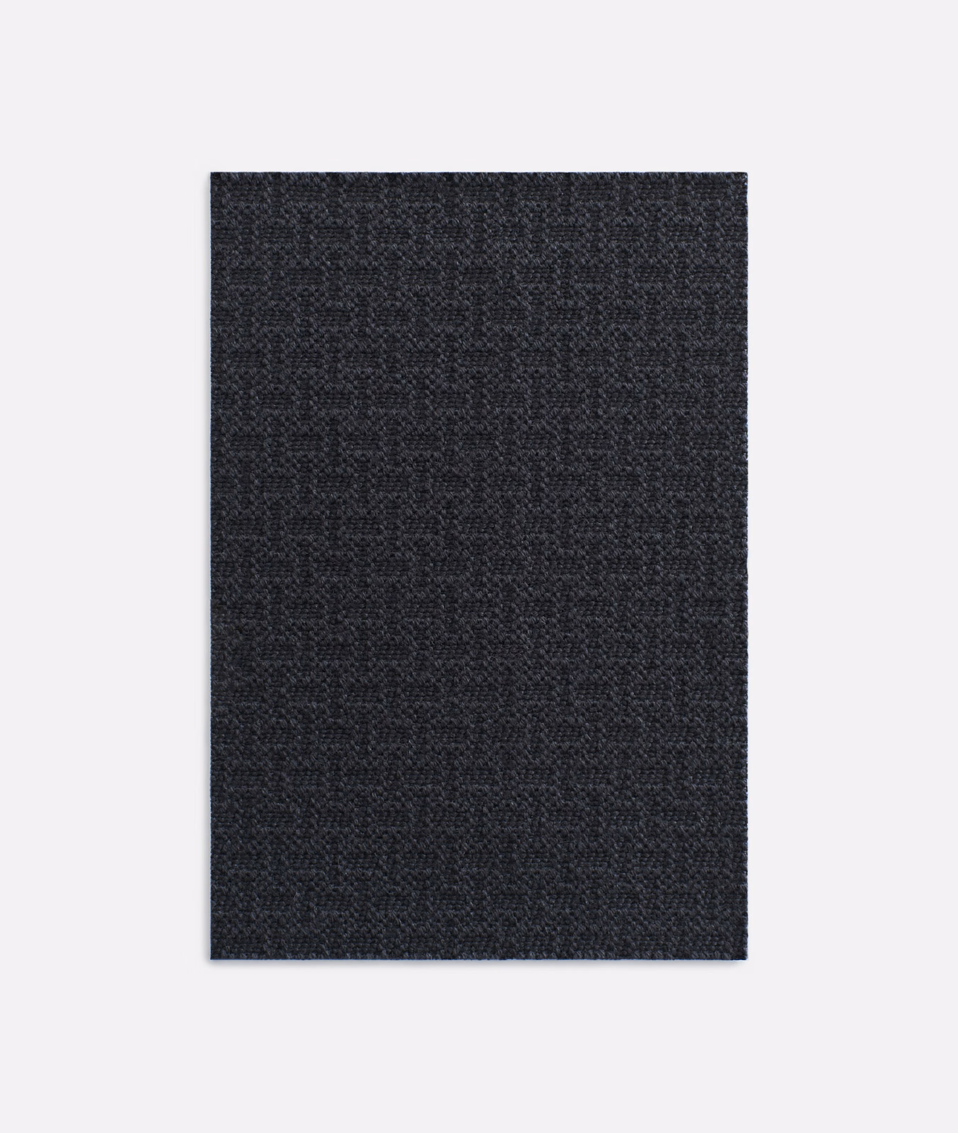 Deep charcoal-grey swatch with a tight, subtly grained woven texture