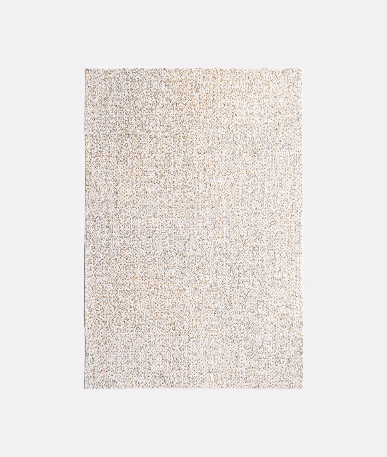 Pale ivory upholstery weave with tiny warm greige and taupe flecks