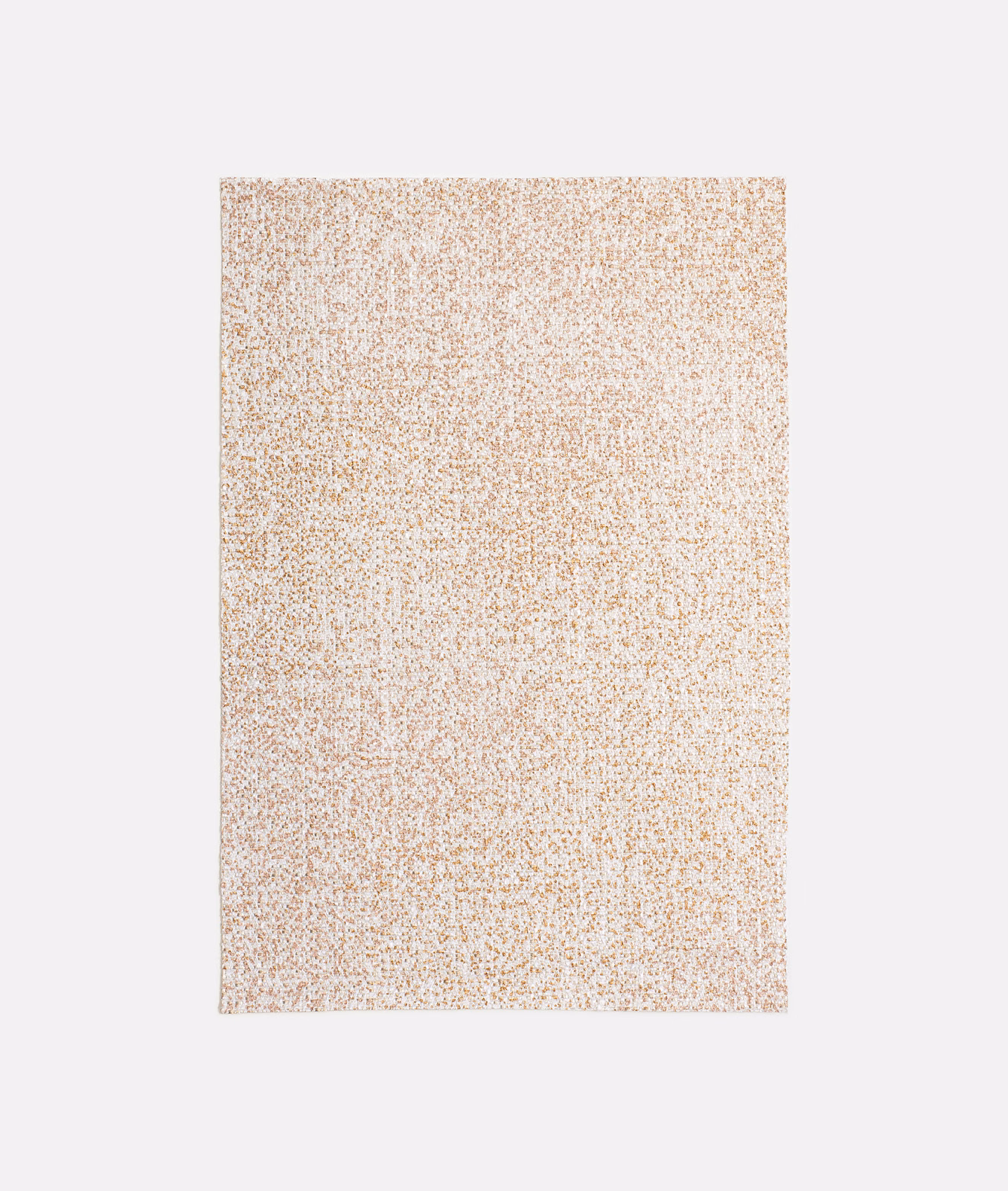 Pale cream woven swatch with fine blush, biscuit and tan flecks