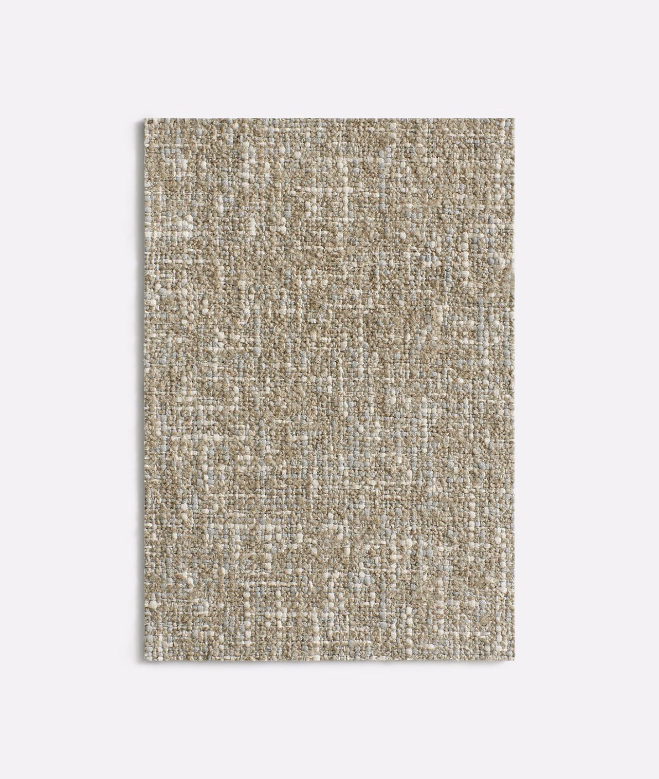 Close woven Hurluberlu Glacier fabric in cool taupe grey with fine flecked texture