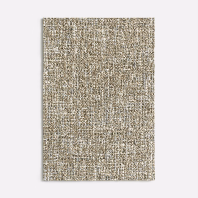 Close woven Hurluberlu Glacier fabric in cool taupe grey with fine flecked texture