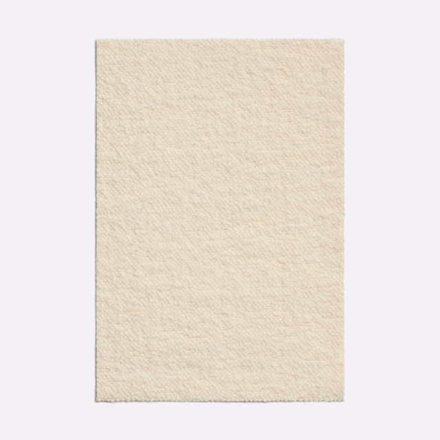 Warm ivory cream woven swatch with fine irregular horizontal texture