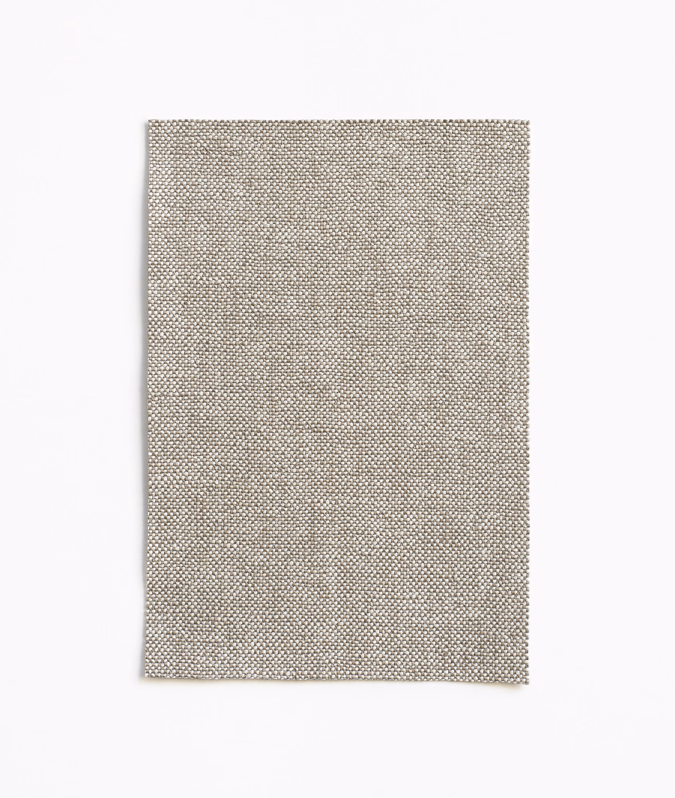 Cool taupe-grey Madeira Argento swatch with dense flecked woven texture