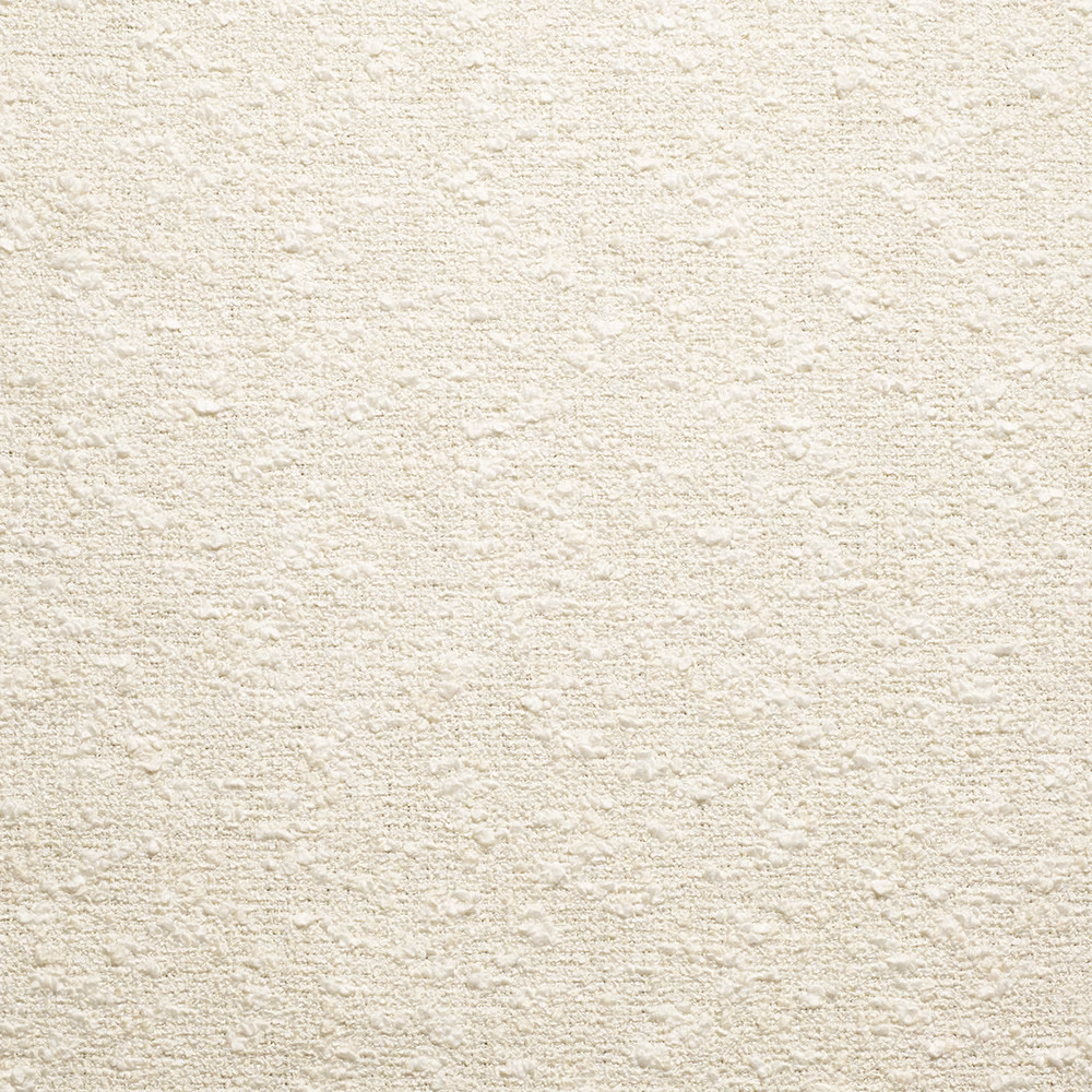 Warm ivory upholstery textile with a softly flecked, tactile woven surface
