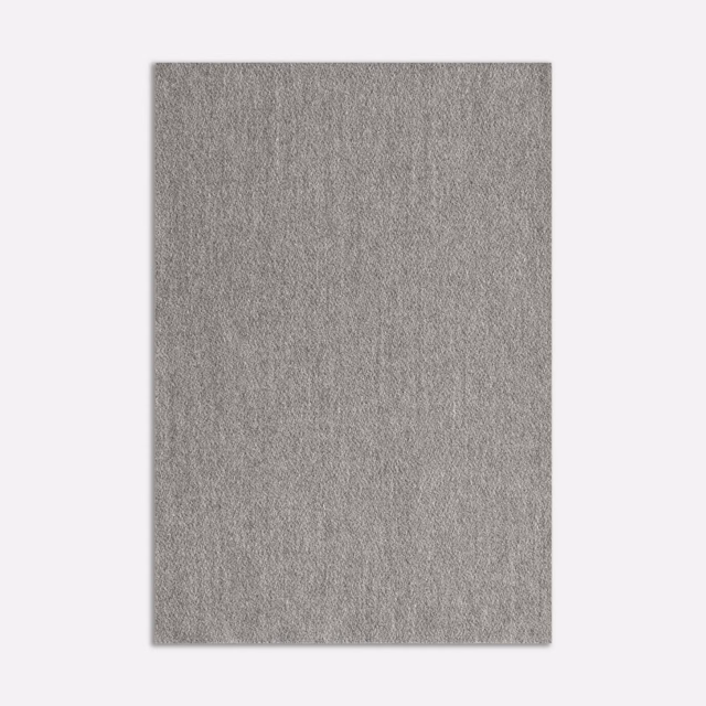 Ash-grey textile swatch with fine vertical lines and a softly mottled woven surface