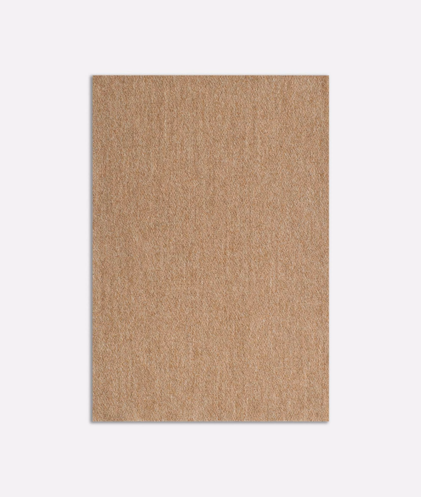 Warm camel-tan woven surface with subtle vertical slub and softly fibrous texture