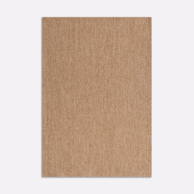 Warm camel-tan woven surface with subtle vertical slub and softly fibrous texture