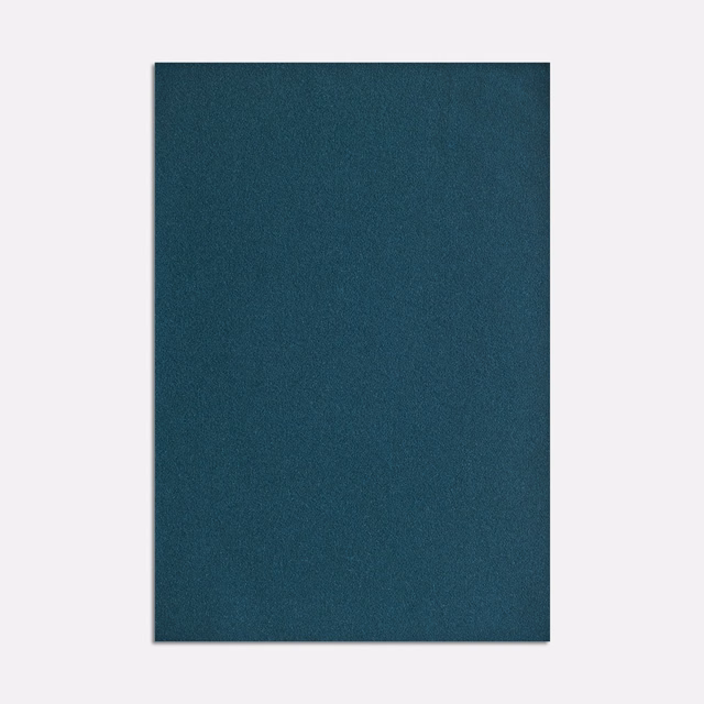 Deep petrol-teal textile swatch with a softly mottled, fine-grained woven surface