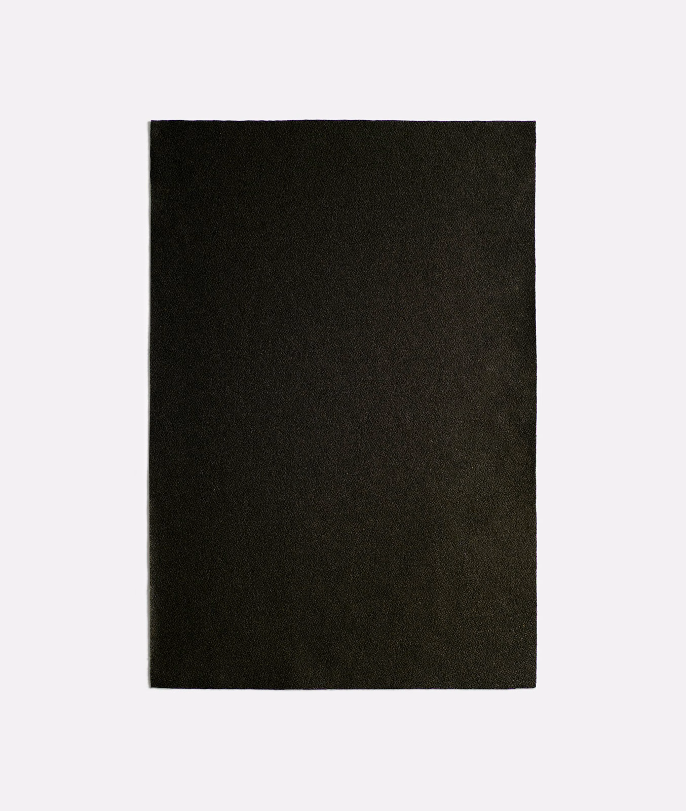 Near-black moss olive upholstery swatch with a dense, subtly mottled matte texture