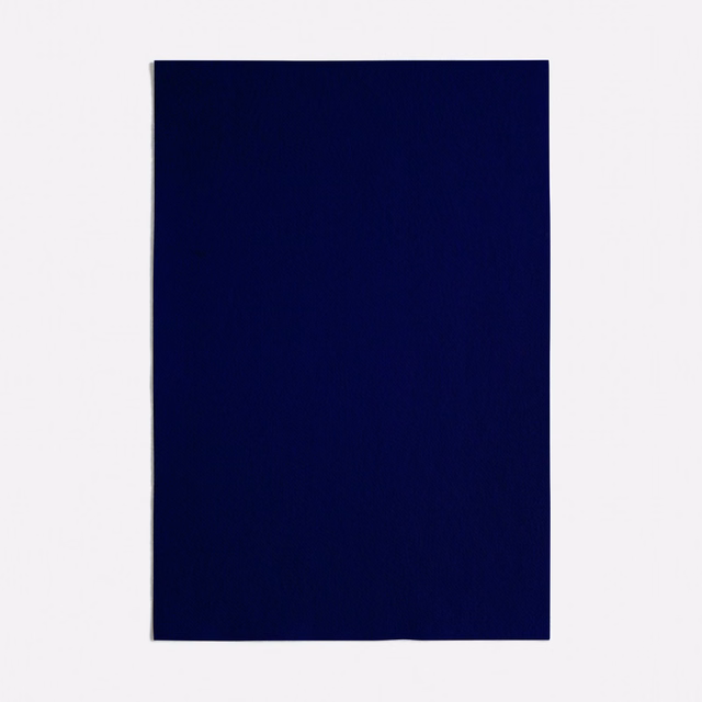 Deep ink-navy plain fabric swatch with a subtle fine surface texture