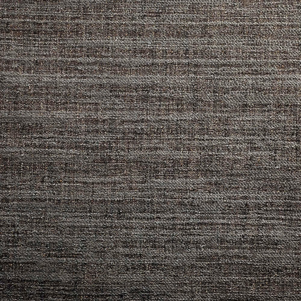 Dark charcoal-brown Samsara weave with fine horizontal striations and peppered tonal flecks