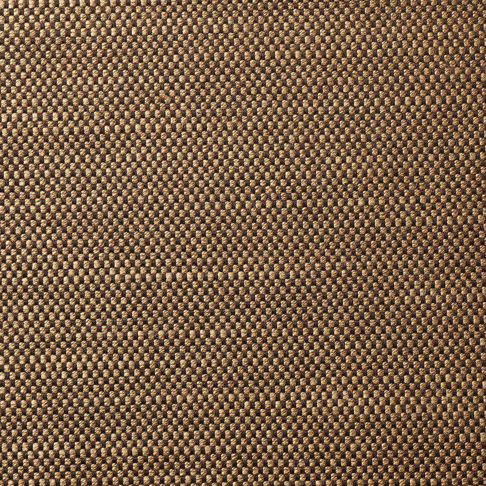 Dense coffee-brown weave with tiny oat flecks and raised textured rows
