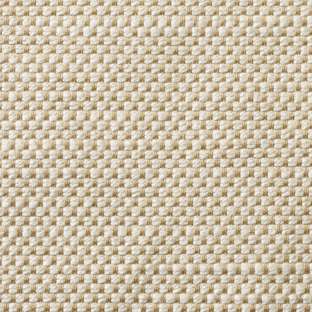Warm ivory and beige panama weave with small raised basket-like intersections
