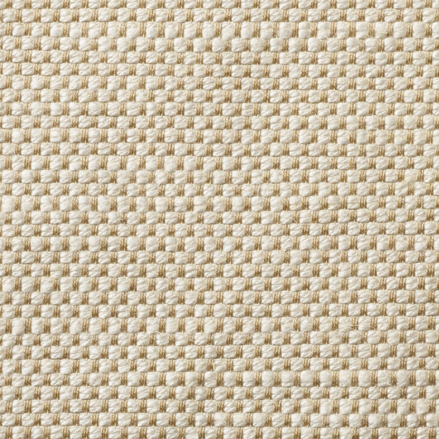 Warm ivory and beige panama weave with small raised basket-like intersections