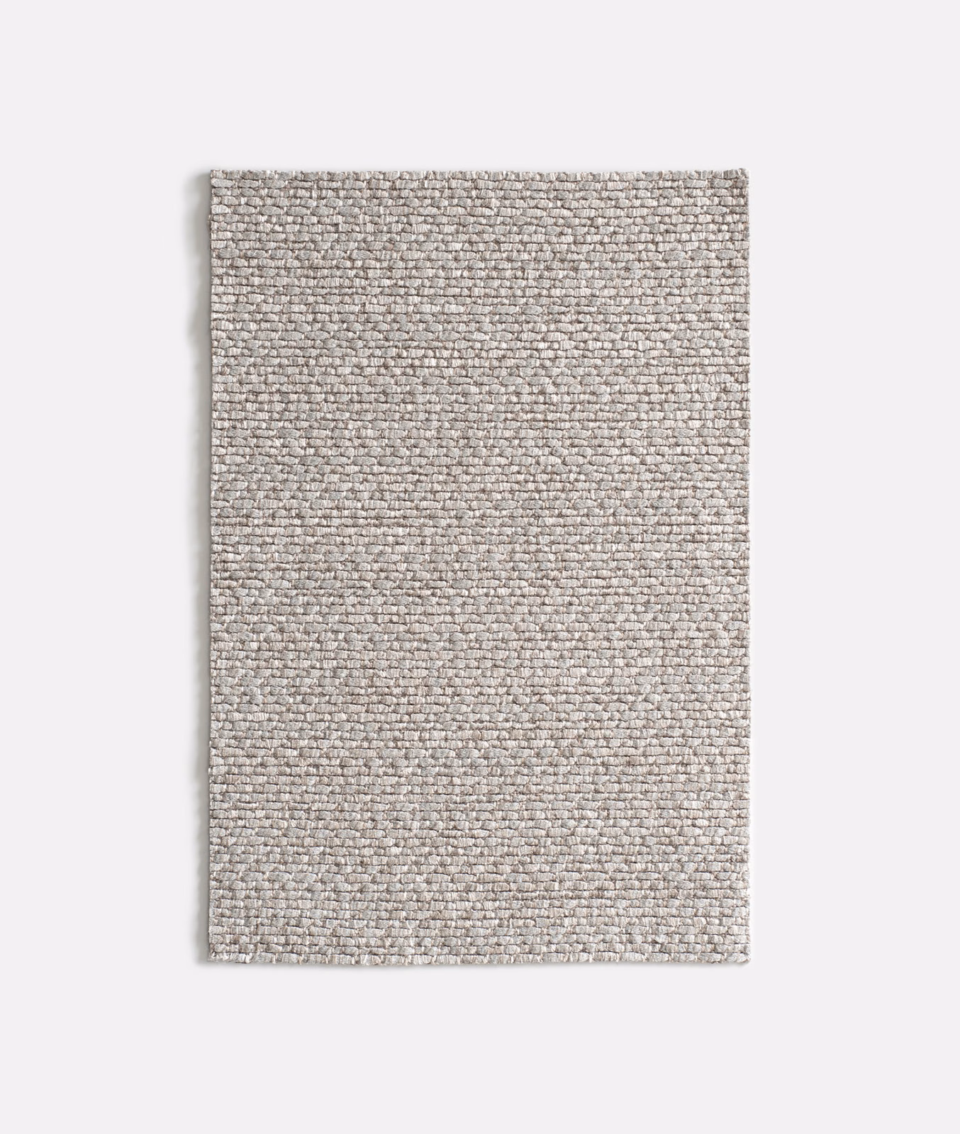 Light greige Sorogoyen fabric showing a dense, flecked looped weave