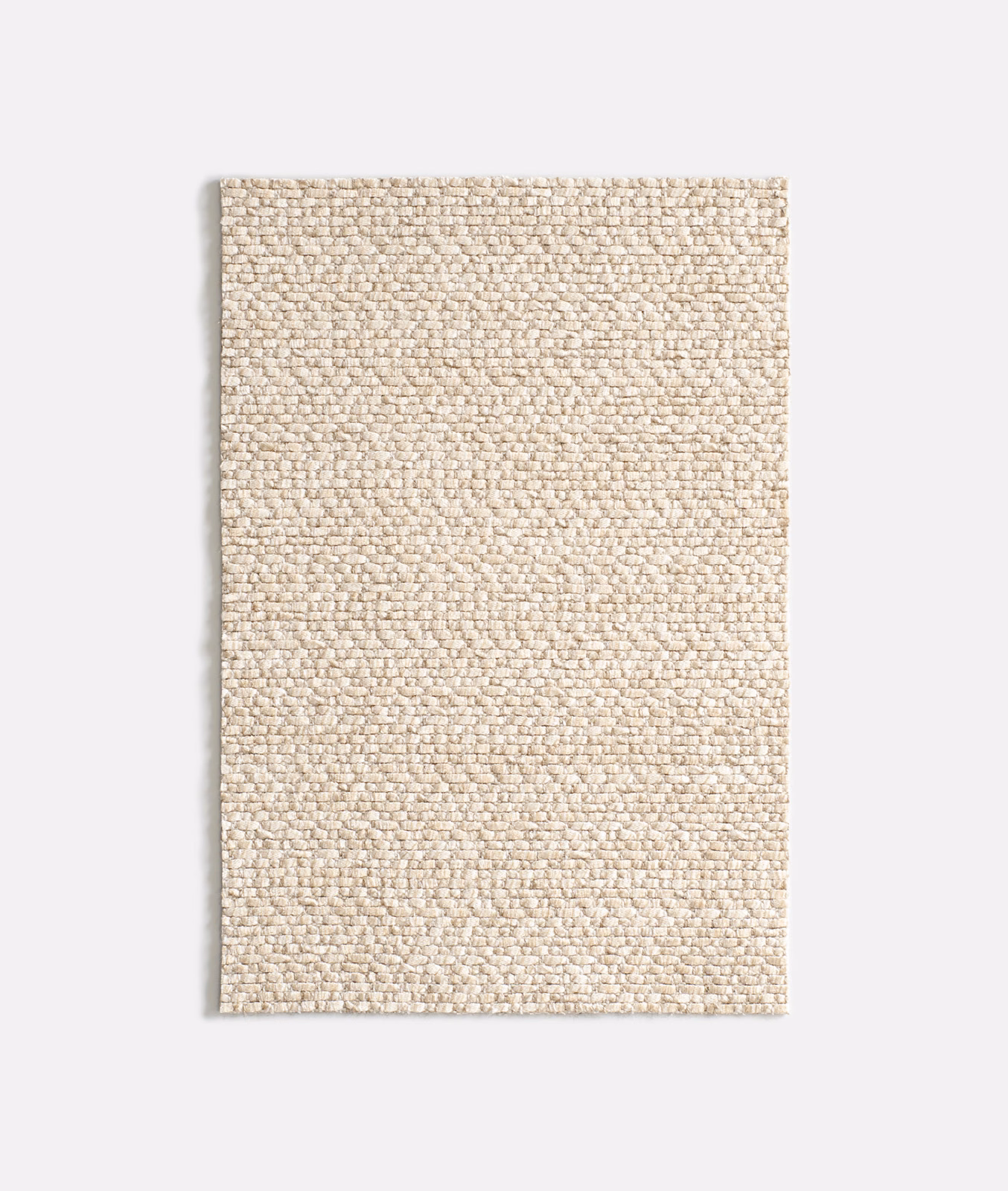Warm ivory-beige woven swatch with a close, nubby basket-like texture