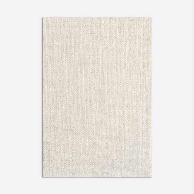 Pale kaolin cream upholstery fabric with fine vertical woven texture
