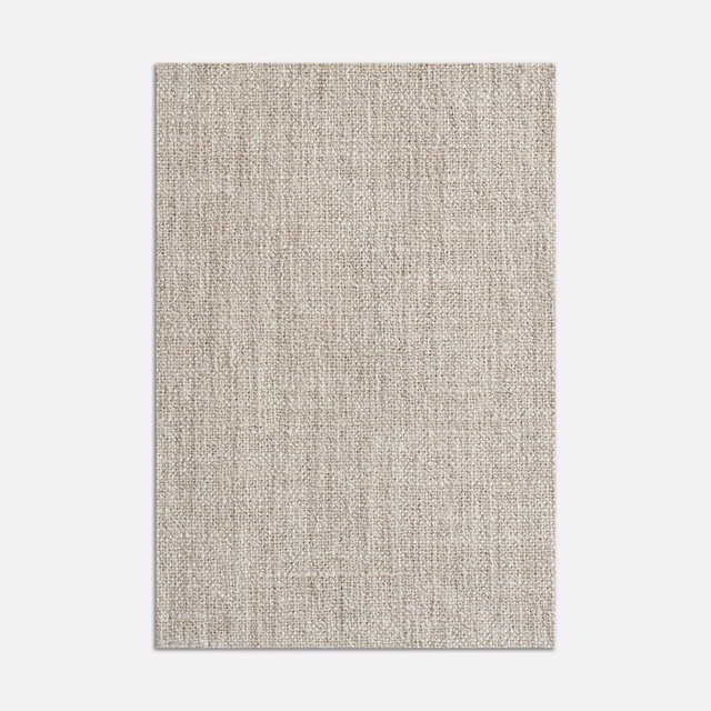 Pale greige woven swatch with a fine, irregular linen-like texture