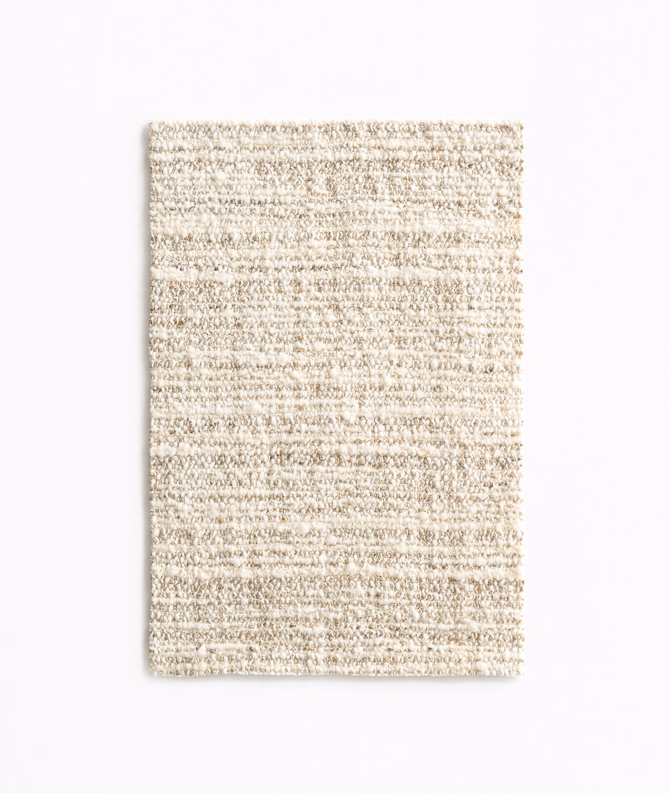 Pale straw-beige Vuk Paille swatch with nubby horizontal woven texture