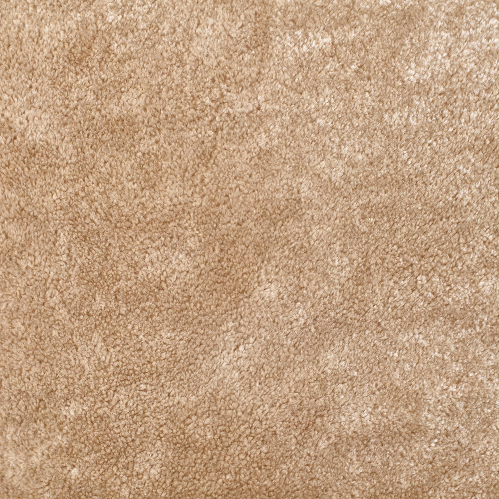 Warm camel-beige velvet swatch with softly flecked, nubby teddy texture