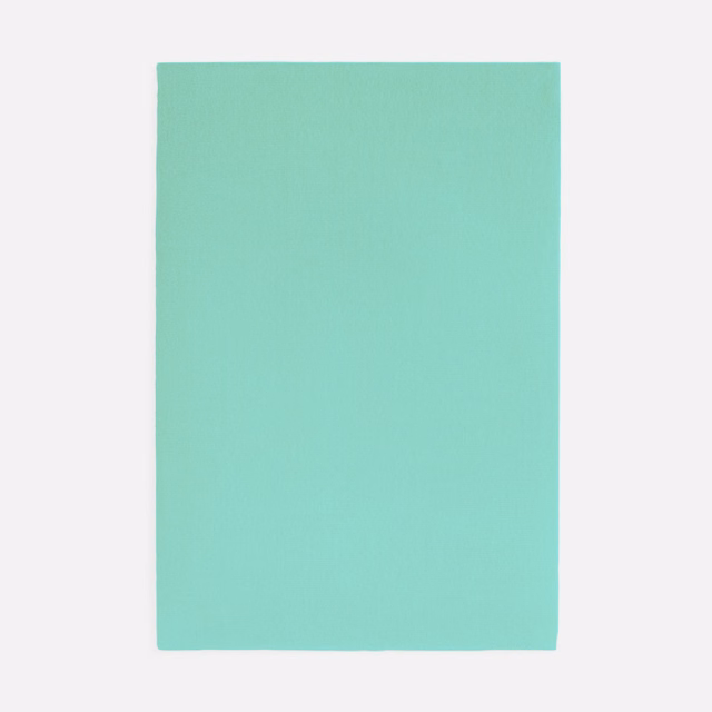 Plain aqua-turquoise velvet swatch with a softly brushed, subtly varied surface