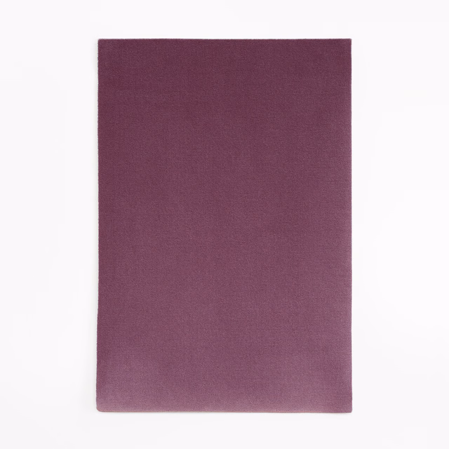 Deep aubergine-purple velvet swatch with a plain, softly lustrous surface
