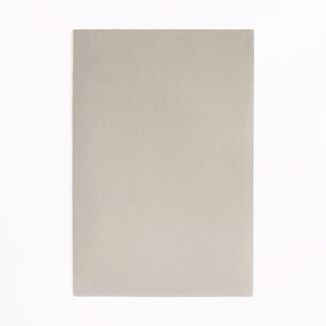 Plain pale greige beige velvet swatch with subtle directional nap