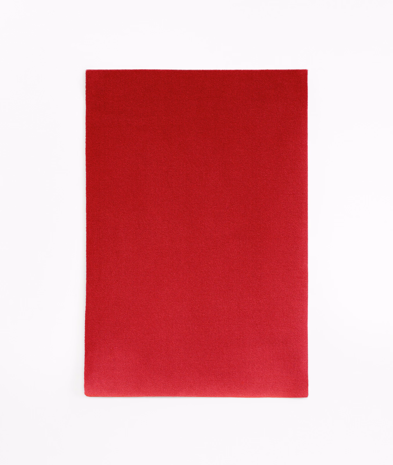 Deep Bordeaux red velvet swatch with a smooth, subtly light-catching plain pile