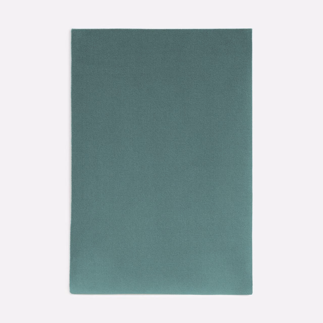 Muted blue-green teal velvet swatch with a smooth, softly brushed nap
