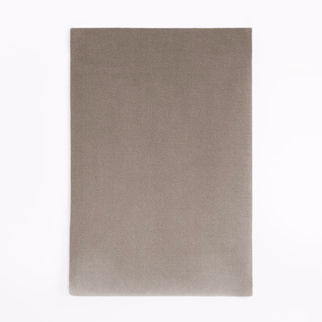 Muted taupe-grey velvet swatch with a smooth, subtly shaded nap