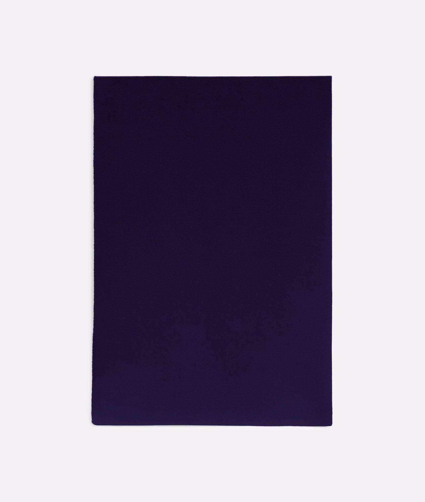 Near-black ink-purple velvet swatch with a smooth, subtly light-catching nap